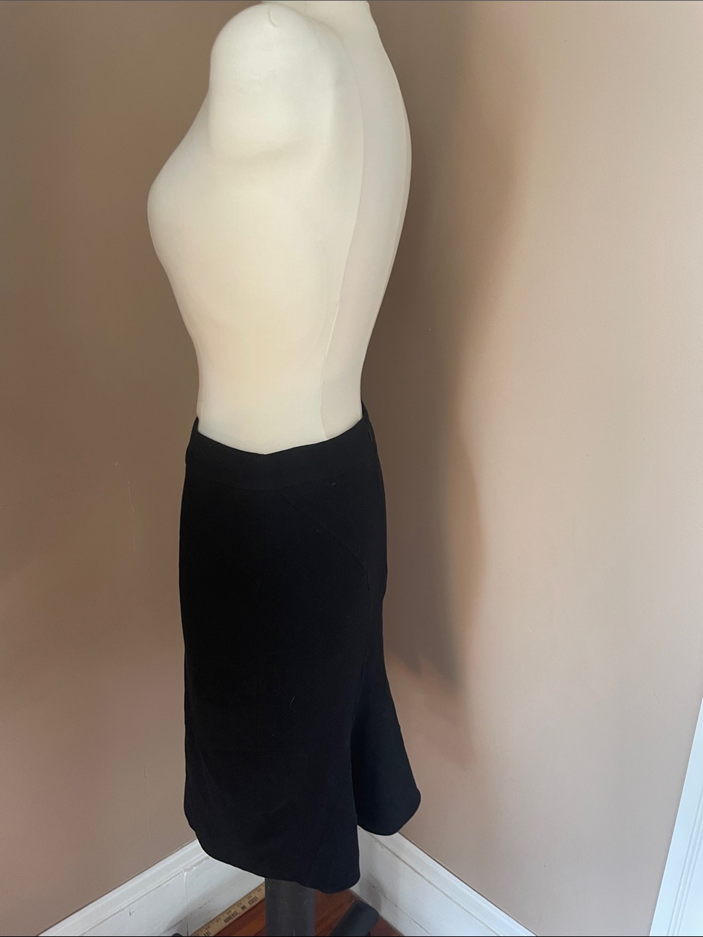 Givenchy Paris virgin wool black flare  shirt